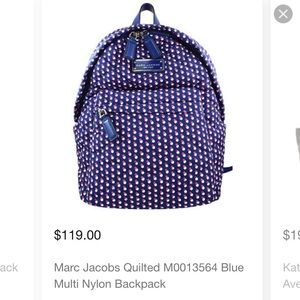 Marc Jacobs Quilted Backpack